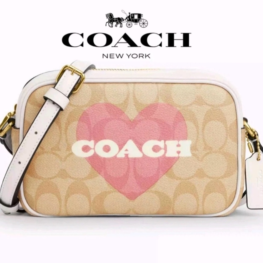 Coach Crossbody/belt Bag For Women Black With Floral Print